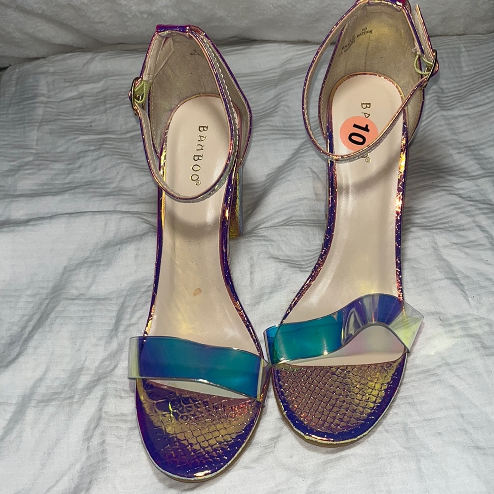 Bamboo rainbow heels